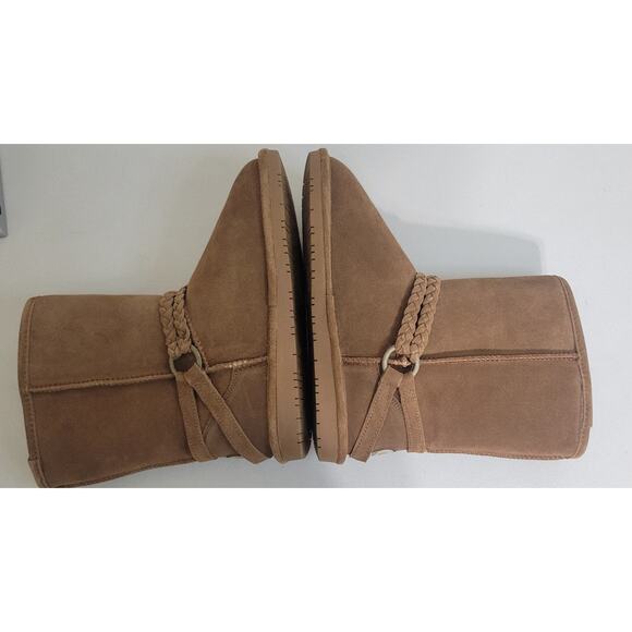 Bearpaw Boots Womens 10 Brown Suede Warm Winter Casual Mid-Calf Boots NWOT - Picture 6 of 12